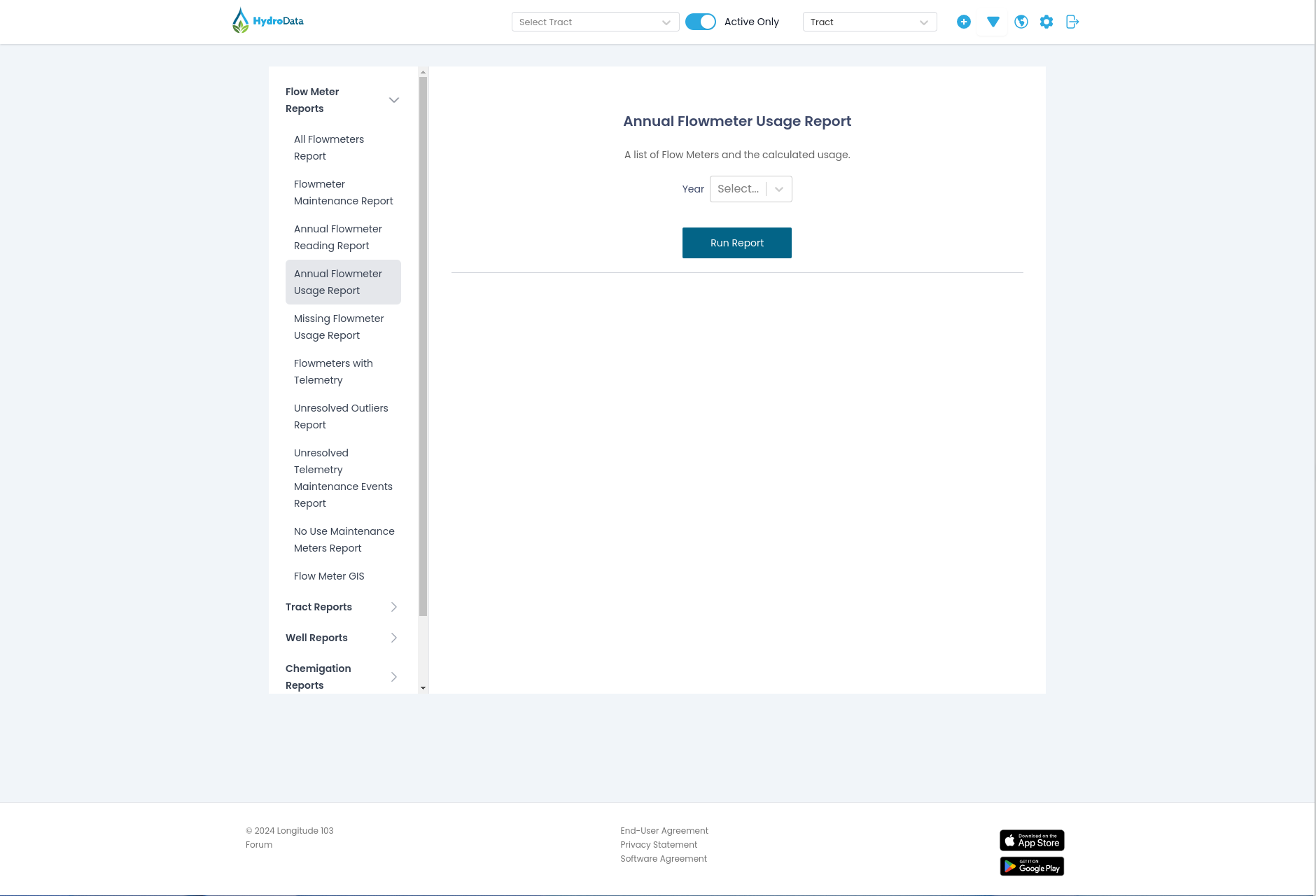 HydroData reporting
